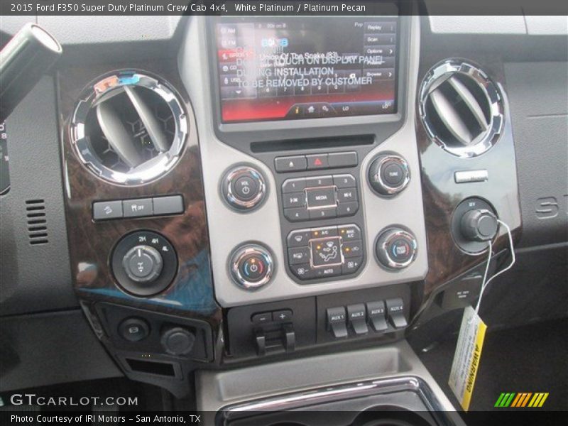 White Platinum / Platinum Pecan 2015 Ford F350 Super Duty Platinum Crew Cab 4x4