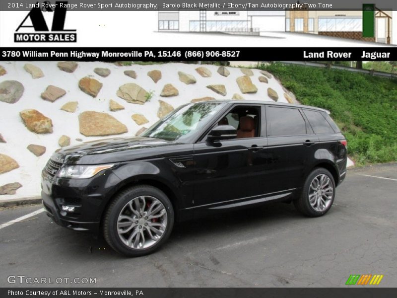 Barolo Black Metallic / Ebony/Tan Autobiography Two Tone 2014 Land Rover Range Rover Sport Autobiography