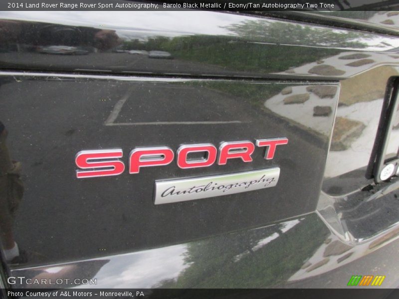 Barolo Black Metallic / Ebony/Tan Autobiography Two Tone 2014 Land Rover Range Rover Sport Autobiography