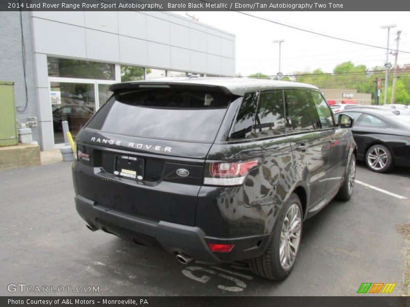 Barolo Black Metallic / Ebony/Tan Autobiography Two Tone 2014 Land Rover Range Rover Sport Autobiography