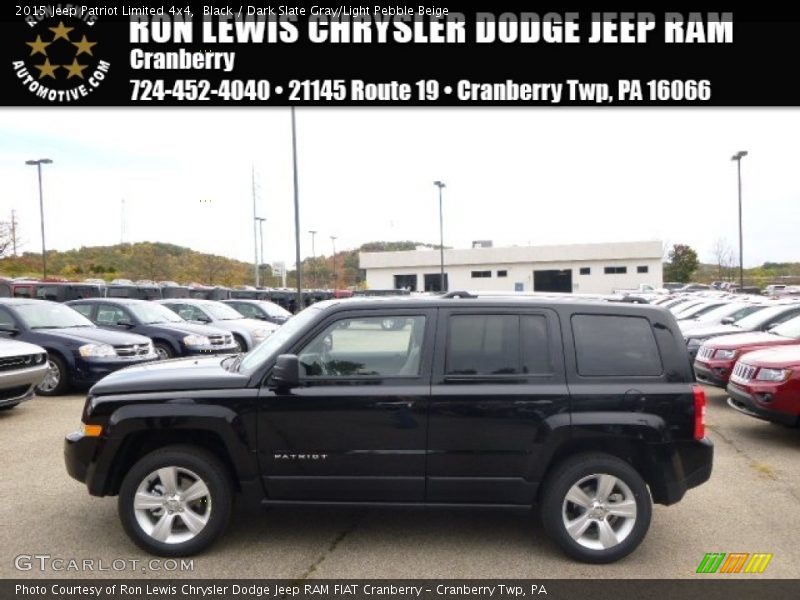 Black / Dark Slate Gray/Light Pebble Beige 2015 Jeep Patriot Limited 4x4