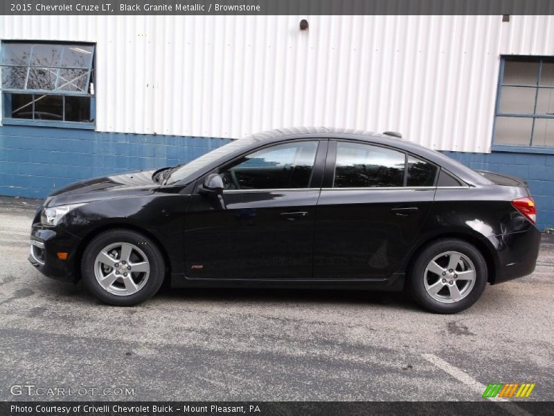 Black Granite Metallic / Brownstone 2015 Chevrolet Cruze LT