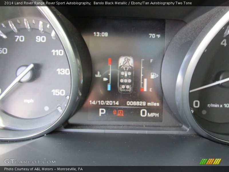 Barolo Black Metallic / Ebony/Tan Autobiography Two Tone 2014 Land Rover Range Rover Sport Autobiography