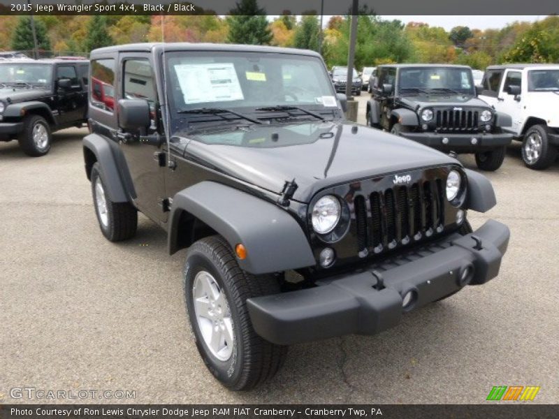 Black / Black 2015 Jeep Wrangler Sport 4x4