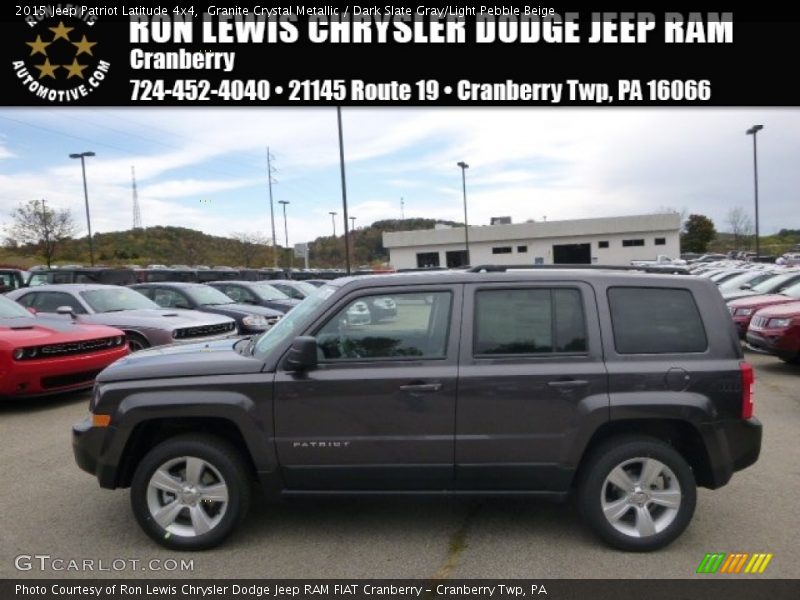 Granite Crystal Metallic / Dark Slate Gray/Light Pebble Beige 2015 Jeep Patriot Latitude 4x4