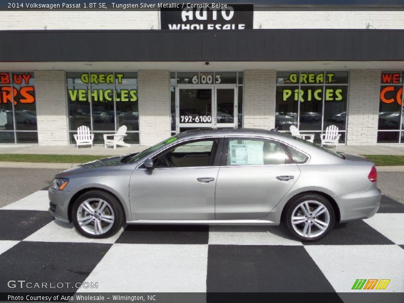 Tungsten Silver Metallic / Cornsilk Beige 2014 Volkswagen Passat 1.8T SE