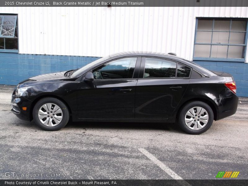Black Granite Metallic / Jet Black/Medium Titanium 2015 Chevrolet Cruze LS