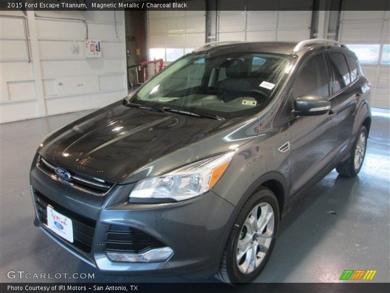 Magnetic Metallic / Charcoal Black 2015 Ford Escape Titanium