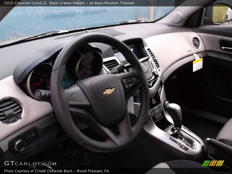 Black Granite Metallic / Jet Black/Medium Titanium 2015 Chevrolet Cruze LS