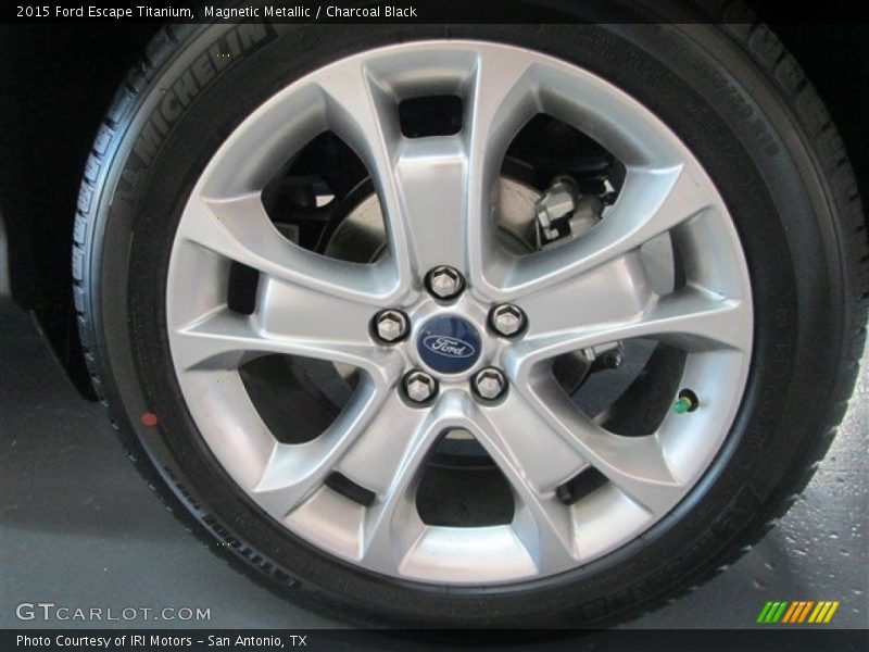 Magnetic Metallic / Charcoal Black 2015 Ford Escape Titanium
