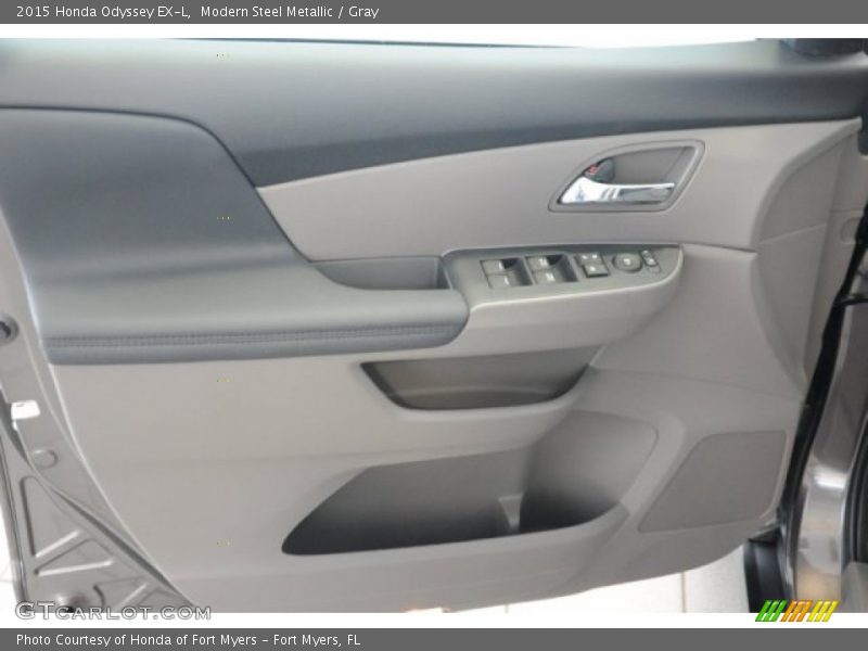 Modern Steel Metallic / Gray 2015 Honda Odyssey EX-L