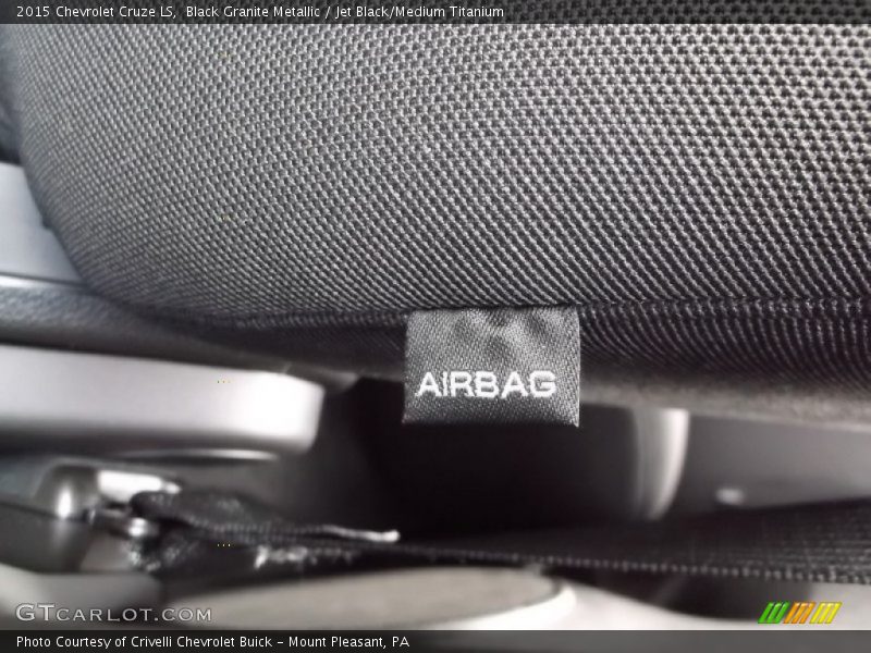 Black Granite Metallic / Jet Black/Medium Titanium 2015 Chevrolet Cruze LS