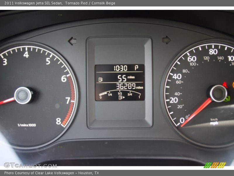 Tornado Red / Cornsilk Beige 2011 Volkswagen Jetta SEL Sedan