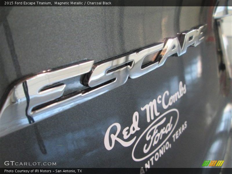 Magnetic Metallic / Charcoal Black 2015 Ford Escape Titanium