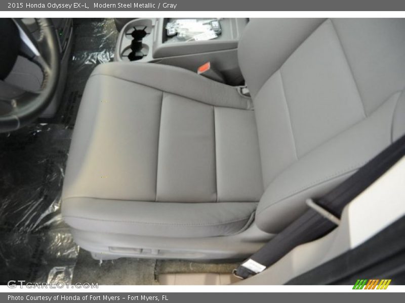 Modern Steel Metallic / Gray 2015 Honda Odyssey EX-L