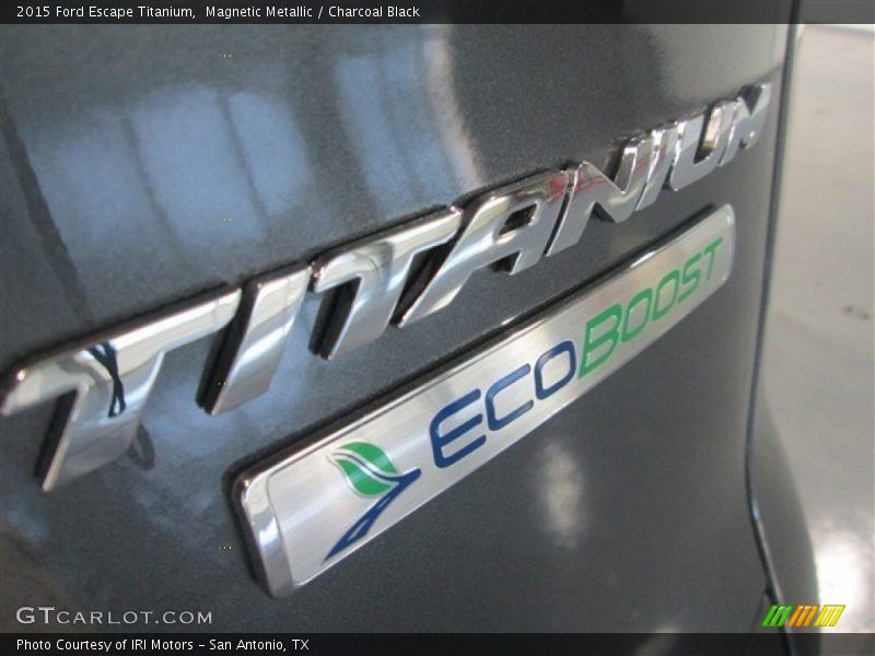 Magnetic Metallic / Charcoal Black 2015 Ford Escape Titanium