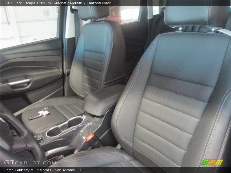Magnetic Metallic / Charcoal Black 2015 Ford Escape Titanium