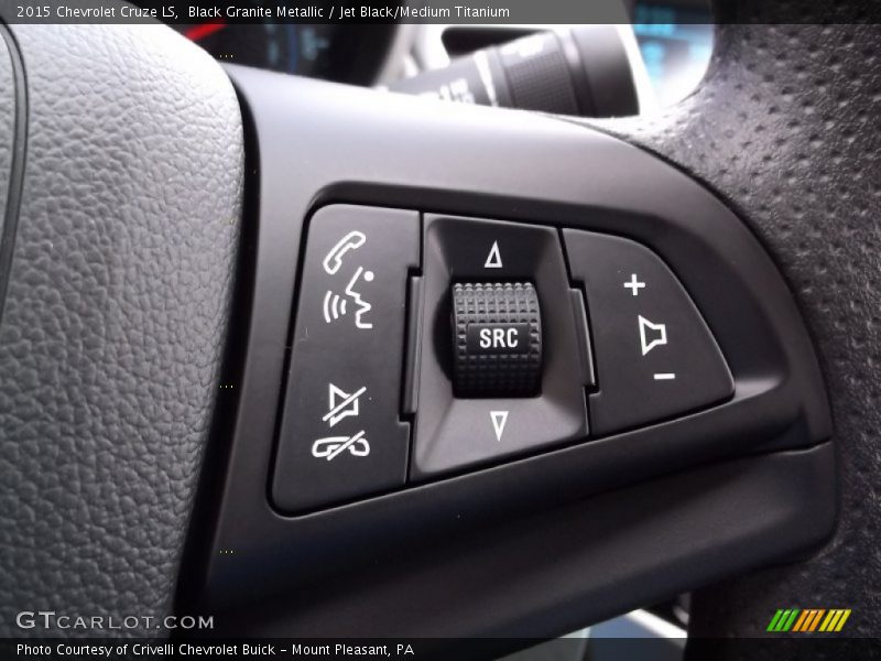 Black Granite Metallic / Jet Black/Medium Titanium 2015 Chevrolet Cruze LS