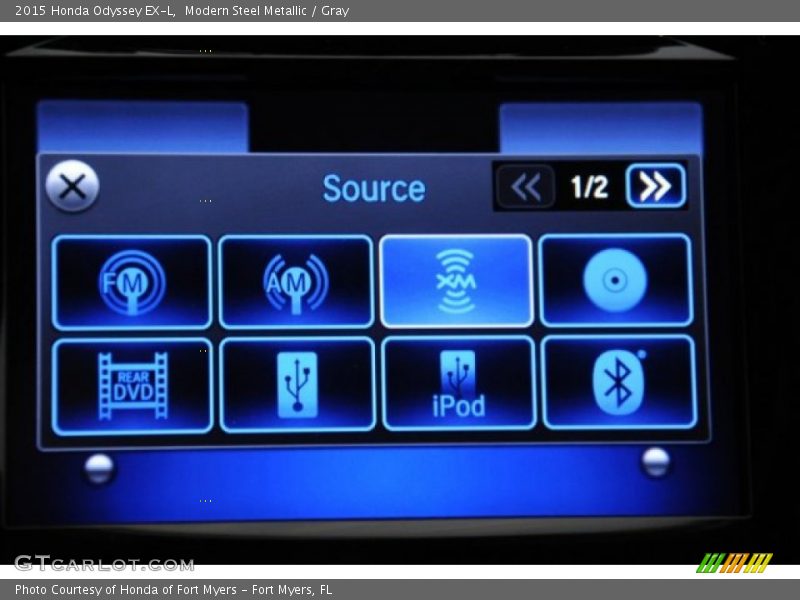 Modern Steel Metallic / Gray 2015 Honda Odyssey EX-L