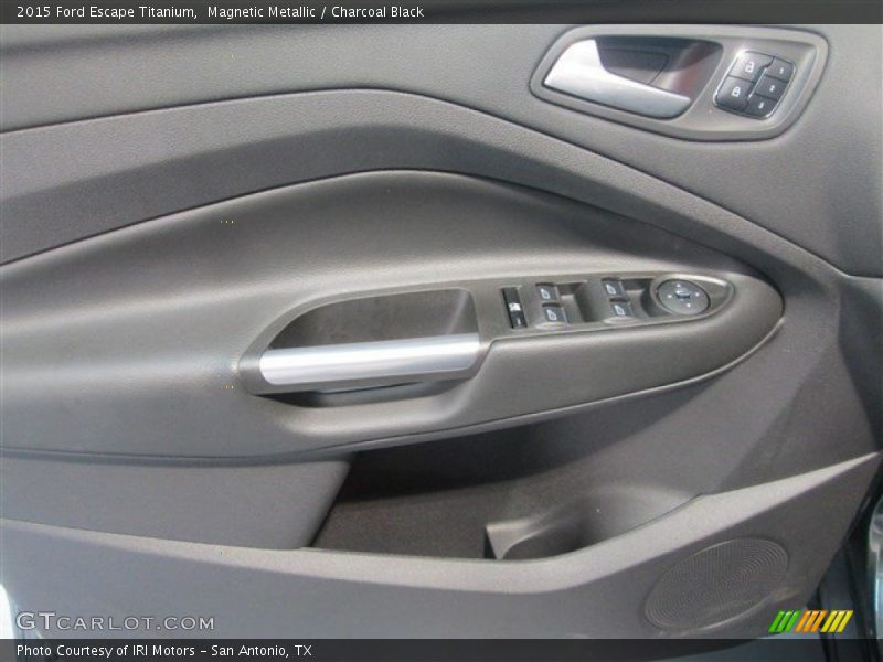 Magnetic Metallic / Charcoal Black 2015 Ford Escape Titanium