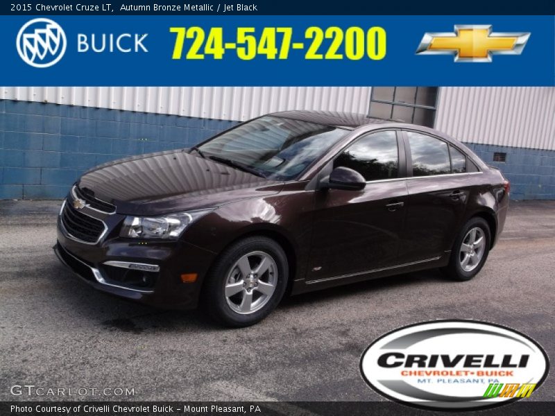 Autumn Bronze Metallic / Jet Black 2015 Chevrolet Cruze LT