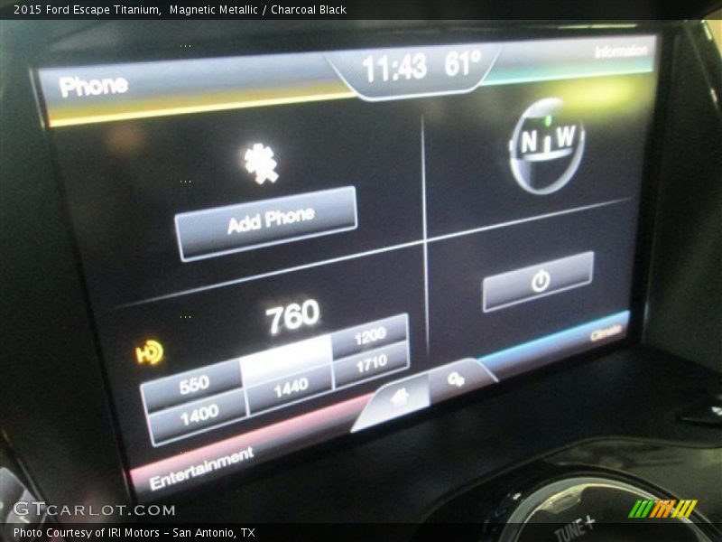 Magnetic Metallic / Charcoal Black 2015 Ford Escape Titanium