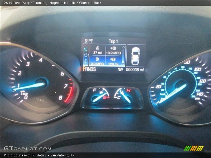 Magnetic Metallic / Charcoal Black 2015 Ford Escape Titanium