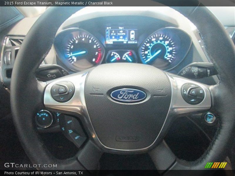 Magnetic Metallic / Charcoal Black 2015 Ford Escape Titanium