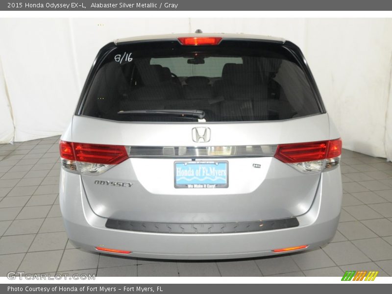 Alabaster Silver Metallic / Gray 2015 Honda Odyssey EX-L