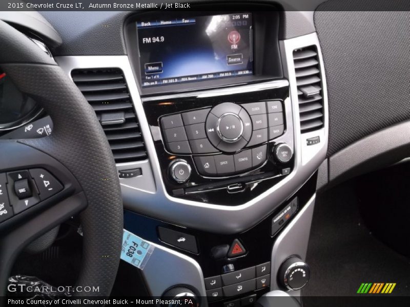 Autumn Bronze Metallic / Jet Black 2015 Chevrolet Cruze LT