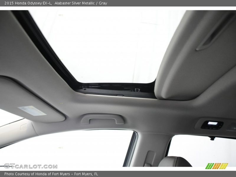 Alabaster Silver Metallic / Gray 2015 Honda Odyssey EX-L