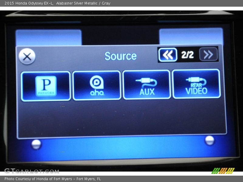 Alabaster Silver Metallic / Gray 2015 Honda Odyssey EX-L