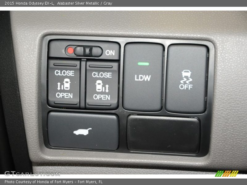 Alabaster Silver Metallic / Gray 2015 Honda Odyssey EX-L
