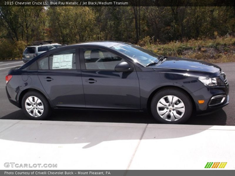 Blue Ray Metallic / Jet Black/Medium Titanium 2015 Chevrolet Cruze LS