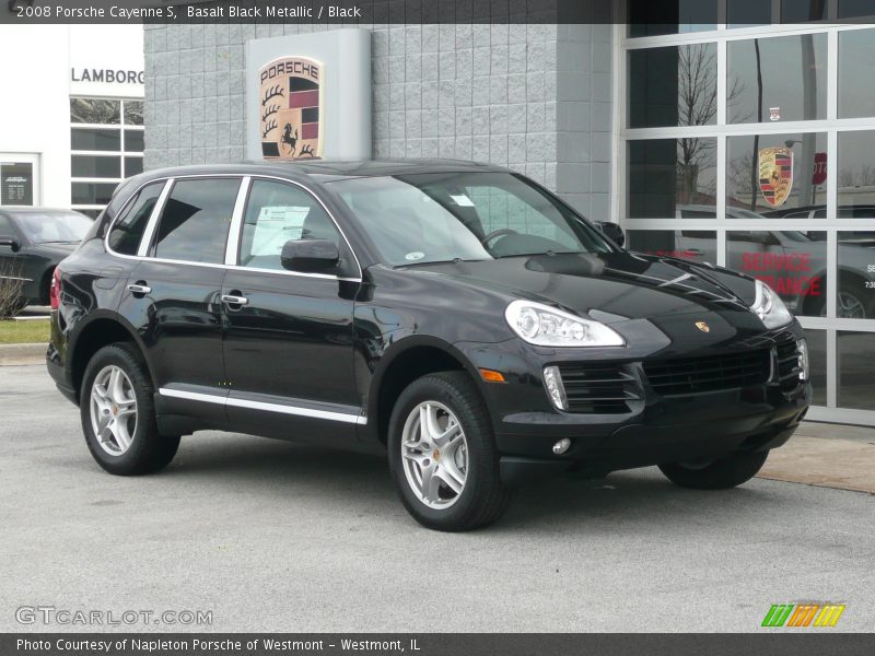 2008 Porsche Cayenne S, Basalt Black Metallic / Black Interior, Front Right - 2008 Porsche Cayenne S