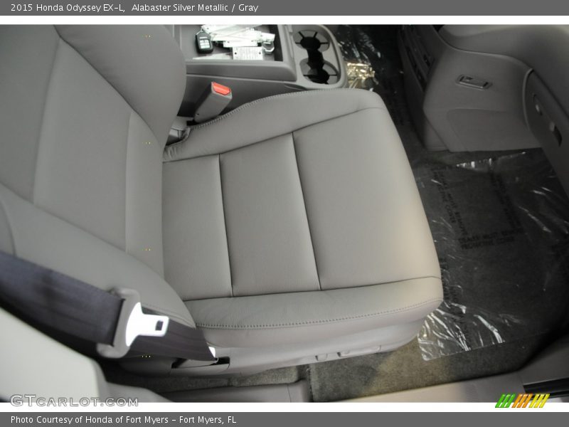Alabaster Silver Metallic / Gray 2015 Honda Odyssey EX-L