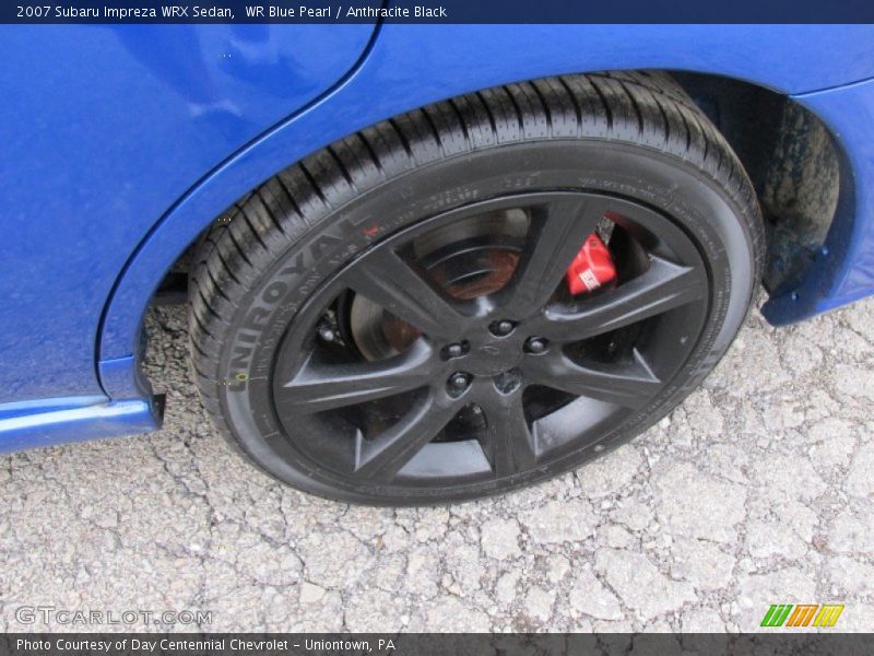 WR Blue Pearl / Anthracite Black 2007 Subaru Impreza WRX Sedan