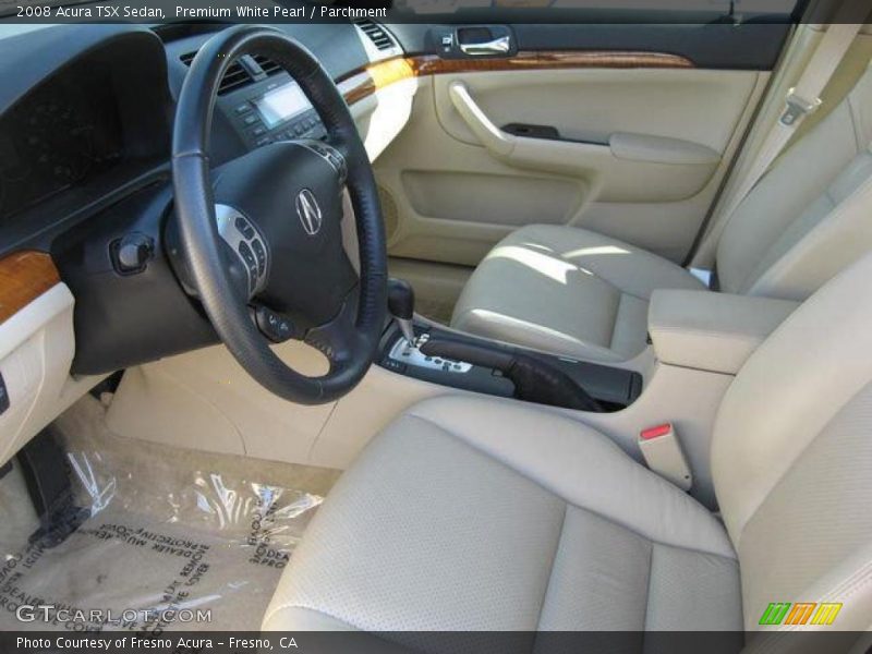 Premium White Pearl / Parchment 2008 Acura TSX Sedan