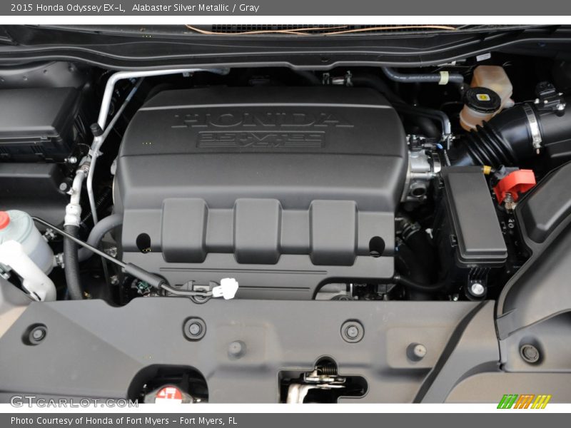 Alabaster Silver Metallic / Gray 2015 Honda Odyssey EX-L