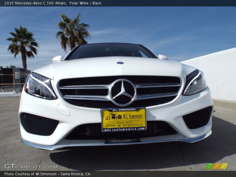 Polar White / Black 2015 Mercedes-Benz C 300 4Matic