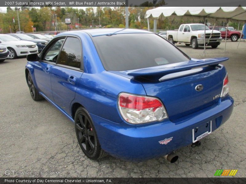 WR Blue Pearl / Anthracite Black 2007 Subaru Impreza WRX Sedan