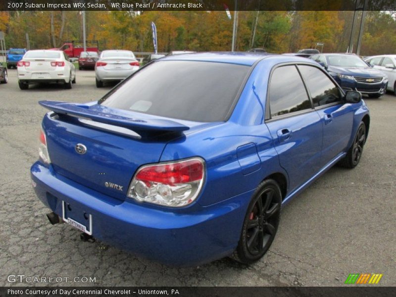 WR Blue Pearl / Anthracite Black 2007 Subaru Impreza WRX Sedan