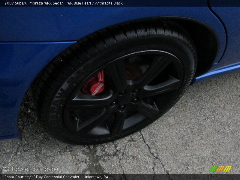 WR Blue Pearl / Anthracite Black 2007 Subaru Impreza WRX Sedan
