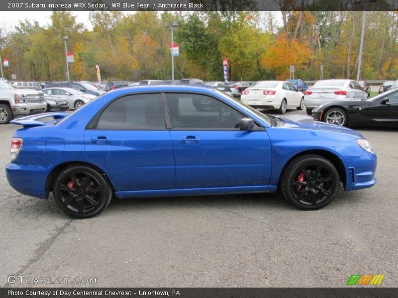WR Blue Pearl / Anthracite Black 2007 Subaru Impreza WRX Sedan