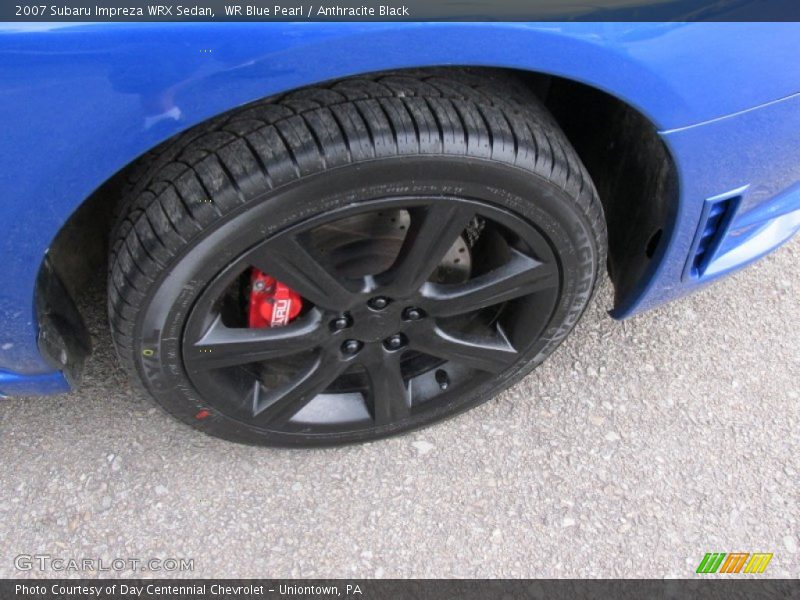 WR Blue Pearl / Anthracite Black 2007 Subaru Impreza WRX Sedan