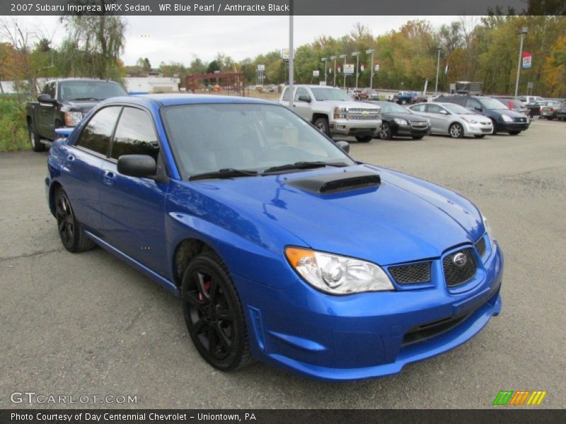 WR Blue Pearl / Anthracite Black 2007 Subaru Impreza WRX Sedan