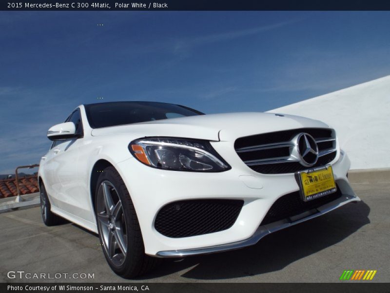 Polar White / Black 2015 Mercedes-Benz C 300 4Matic