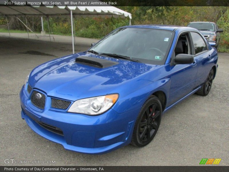 WR Blue Pearl / Anthracite Black 2007 Subaru Impreza WRX Sedan