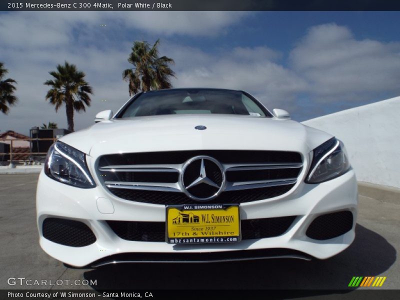 Polar White / Black 2015 Mercedes-Benz C 300 4Matic