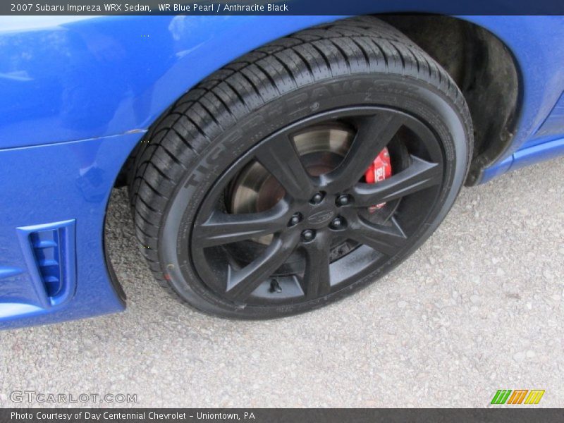 WR Blue Pearl / Anthracite Black 2007 Subaru Impreza WRX Sedan